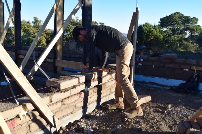 Paul setting laying adobe
